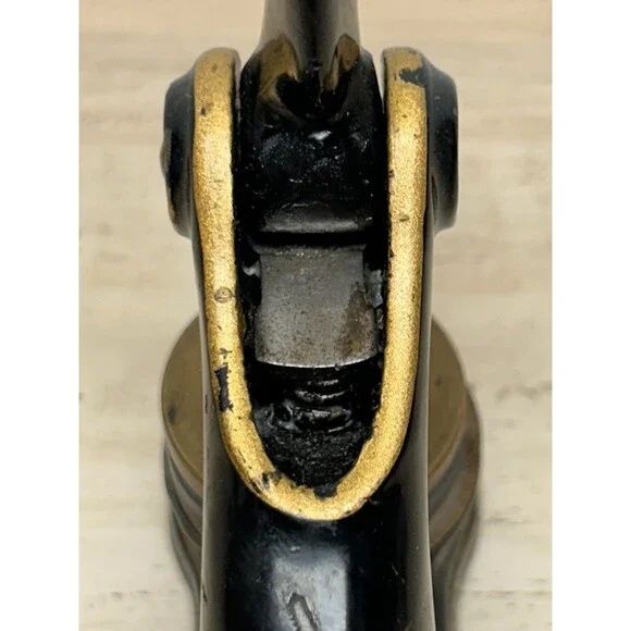 Antique Parker Cast Iron Etna Casualty & Surety Company Push Seal Emboser Stamp